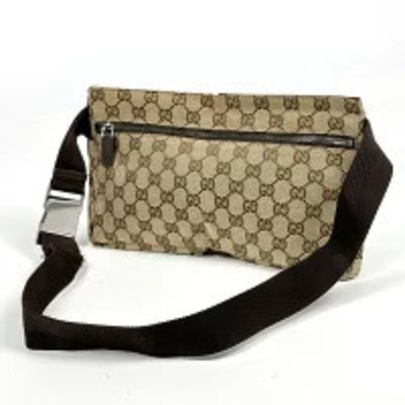Gucci Handbags - Gucci brown Belt Clutch waist GG canvas Crossbody Body bag Bum